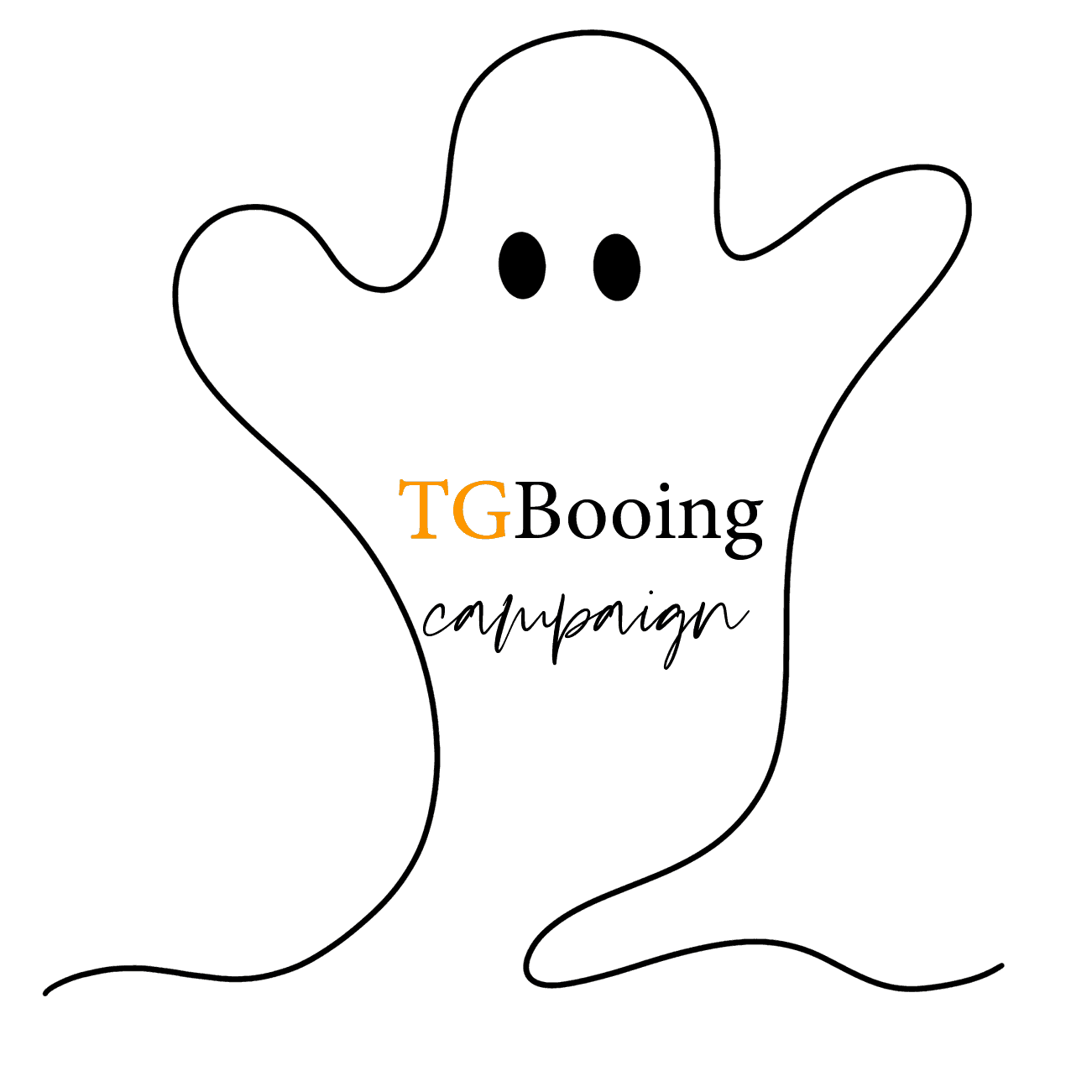the tgb foundation booing fundraiser ghost october halloween Black together giving back