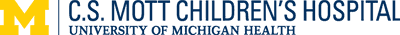 C.S. Mott Children’s Hospital logo horizontal navy blue