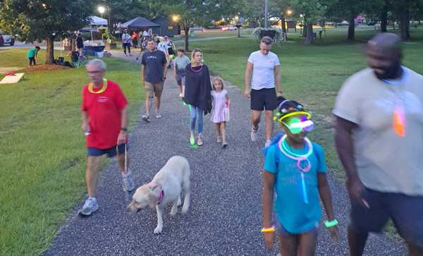 the tgb foundation second annual tgb day walk together giving back todd g black brewton alabama charity nonprofit supporting rural american kids provalus glow walk jennings park