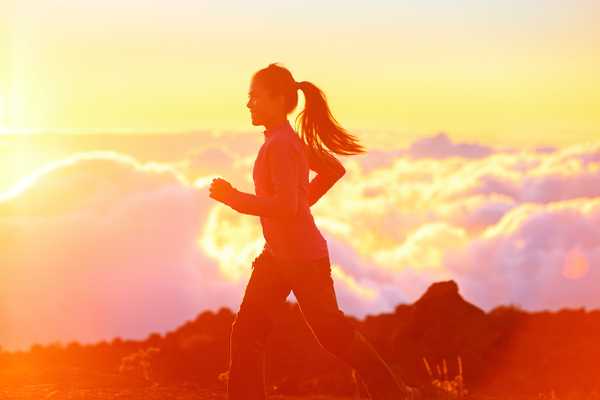 Running,-,Woman,Runner,Jogging,At,Sunset.,Fitness,Spot,Girl