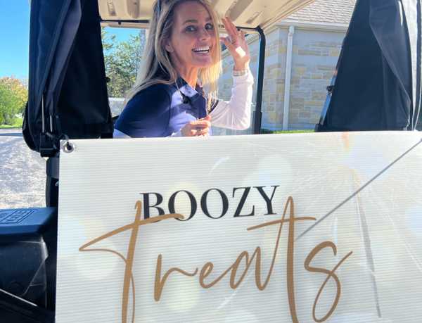 boozy treats cart the tgb foundation second annual golf event tournament geneva illinois chicago chicagoland eagle brook country club
