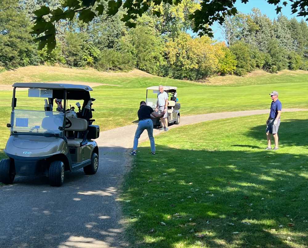 the tgb foundation first annual golf event fundraiser chicagoland geneva illinois golf carts