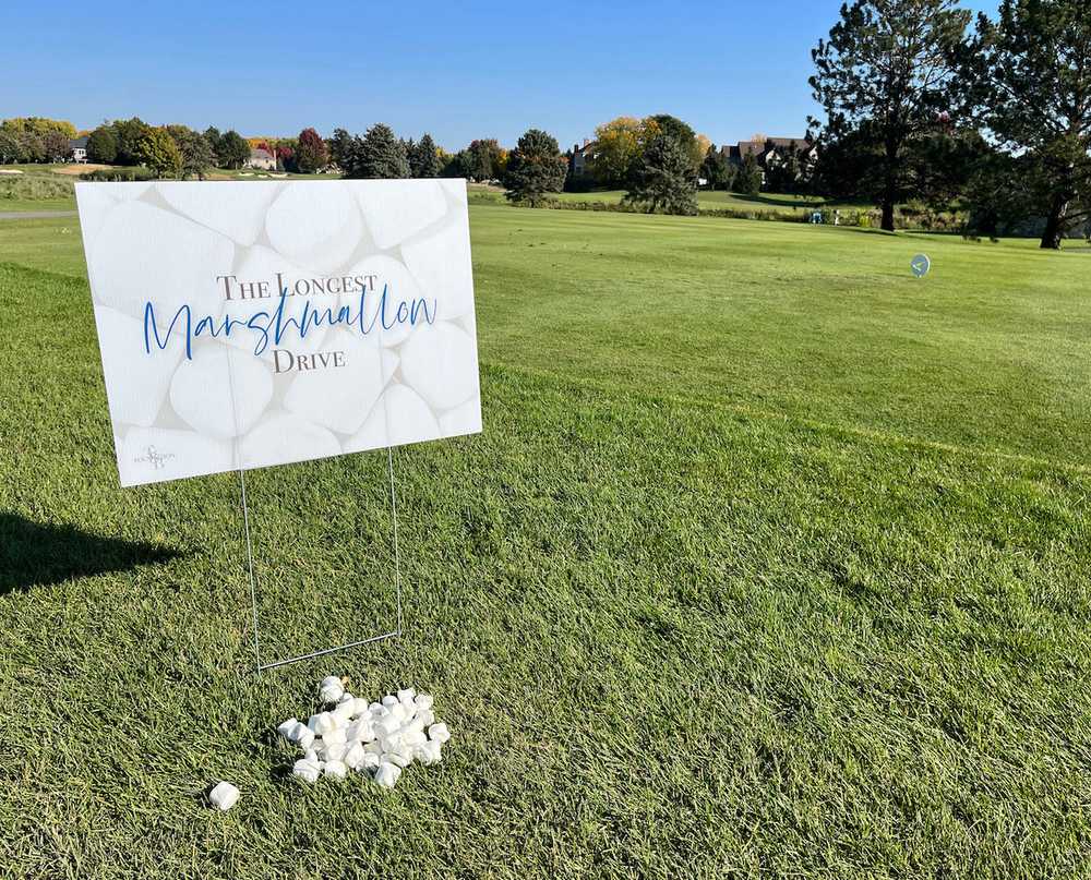 the tgb foundation first annual golf event fundraiser geneva illinois chicago area the longest marshmallow drive