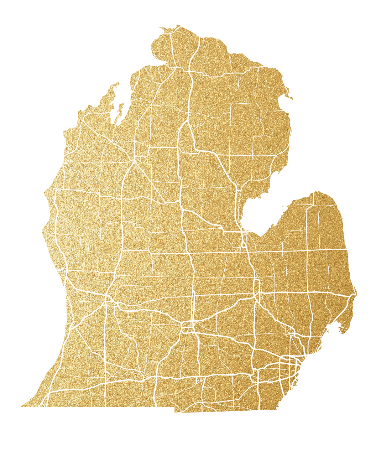 gold michigan map 1